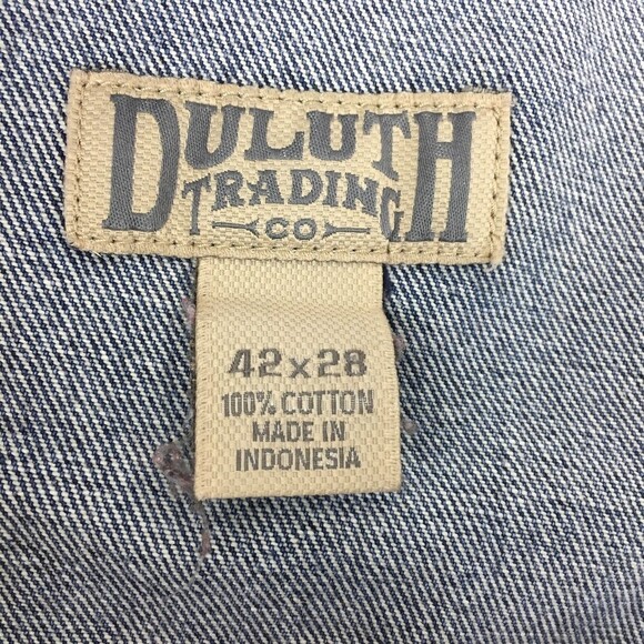 Duluth Trading Co Heavy Work Barn Jeans Men 40 X 27 Medium Wash Cotton - Picture 8 of 12